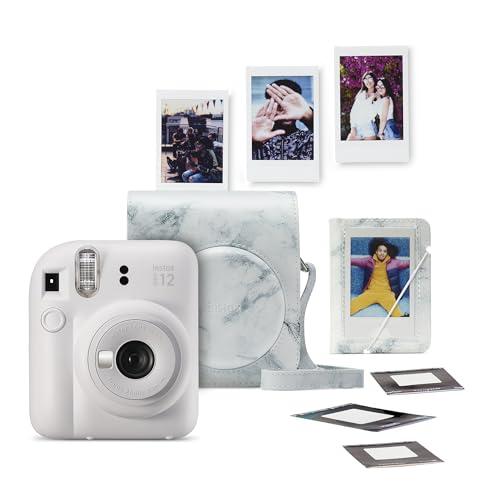 Fujifilm Instax Mini 12 Clay White - Mega Bundle