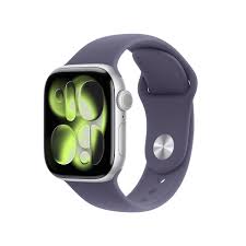 Apple Watch Series 11 GPS 42mm Silver Aluminium Case with Purple Fog Sport Band - M/L